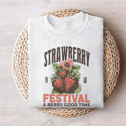 Retro Strawberry PNG, Strawberry Sublimation - 300 DPI Design for T-Shirt