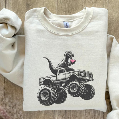 T-Rex Dinosaur Monster Truck Png, Sublimation Design - 300 DPI Design for