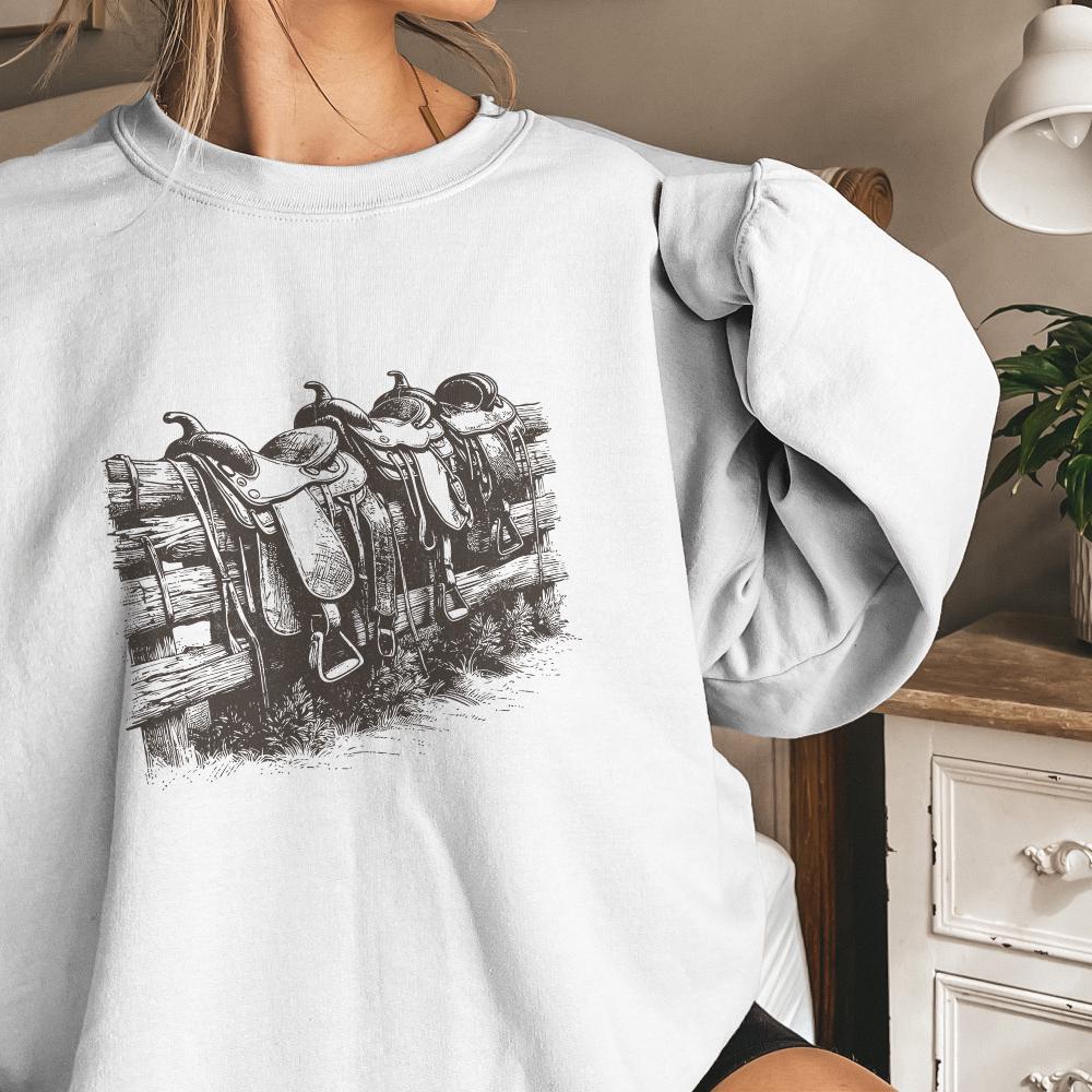 Western Saddle PNG, Sublimation Design - 300 DPI Design for T-Shirt