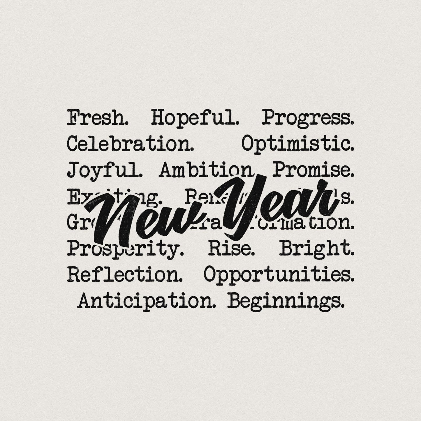 New Year Words png png, Cozy Sweaters - 300 DPI Design for T-Shirt