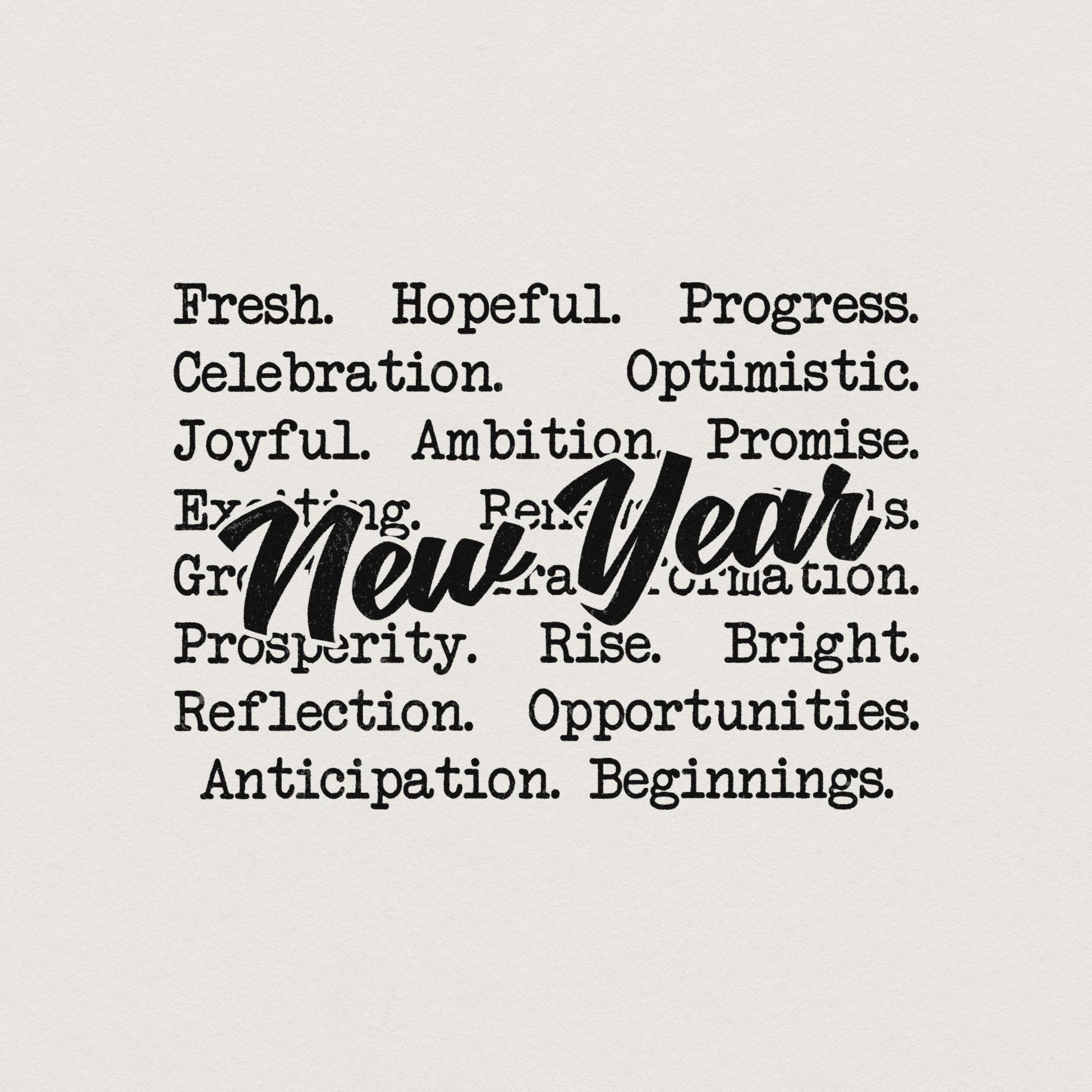 New Year Words png png, Cozy Sweaters - 300 DPI Design for T-Shirt