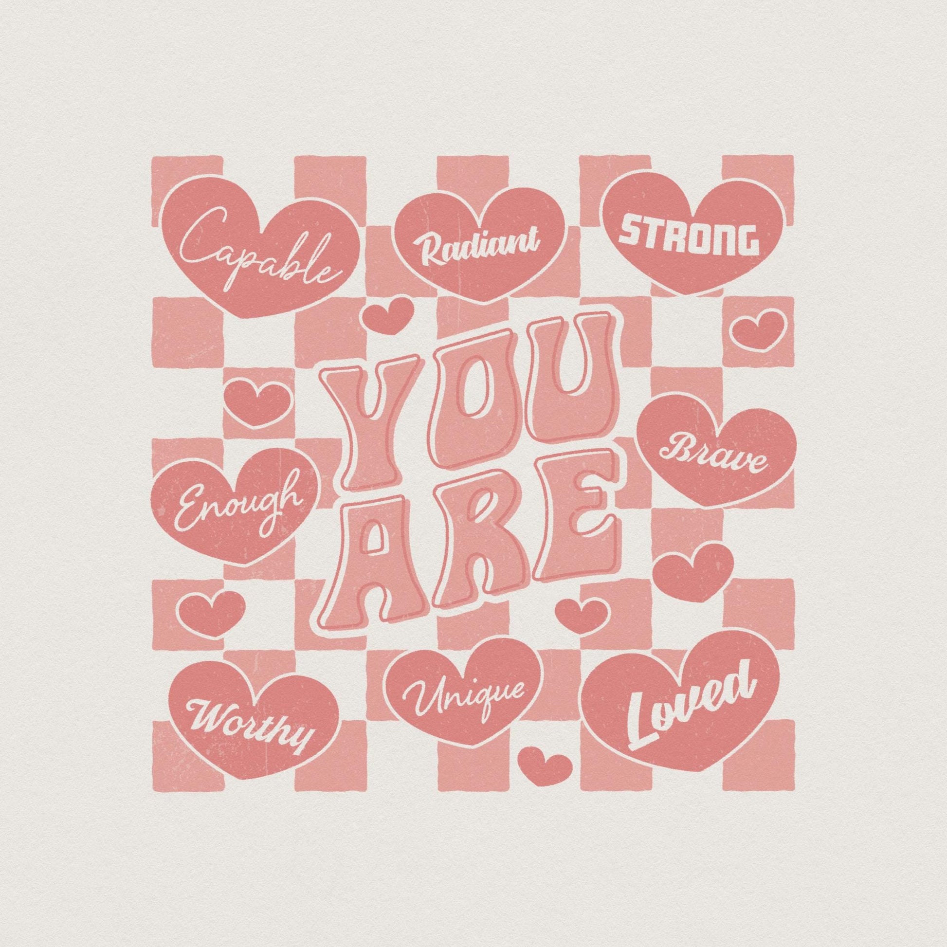 You Are Enough png, Self Love Png - 300 DPI Design for T-Shirt