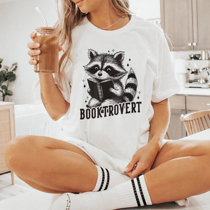 Booktrovert PNG, Funny Book Lover PNG - 300 DPI Design for T-Shirt