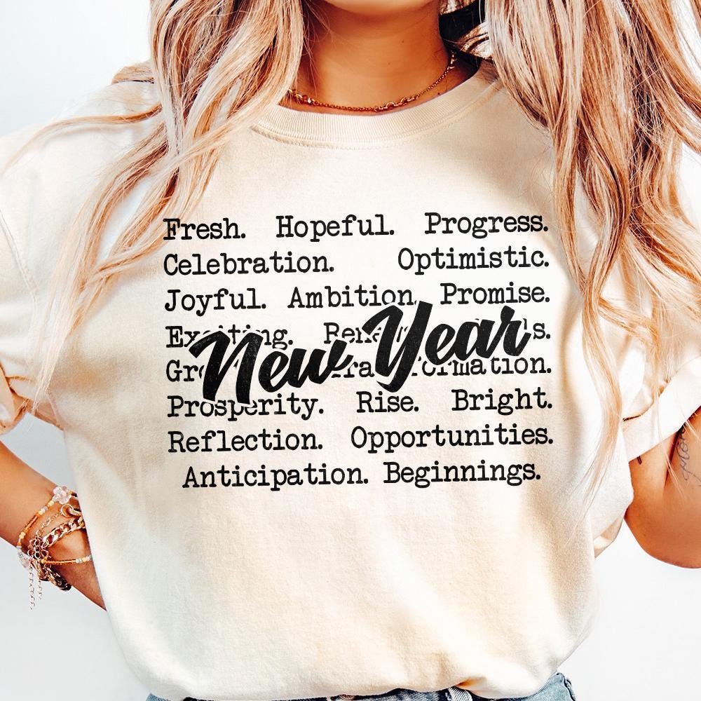 New Year Words png png, Cozy Sweaters - 300 DPI Design for T-Shirt
