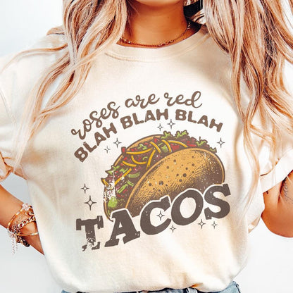 Roses Are Red png, Tacos PNG - 300 DPI Design for T-Shirt