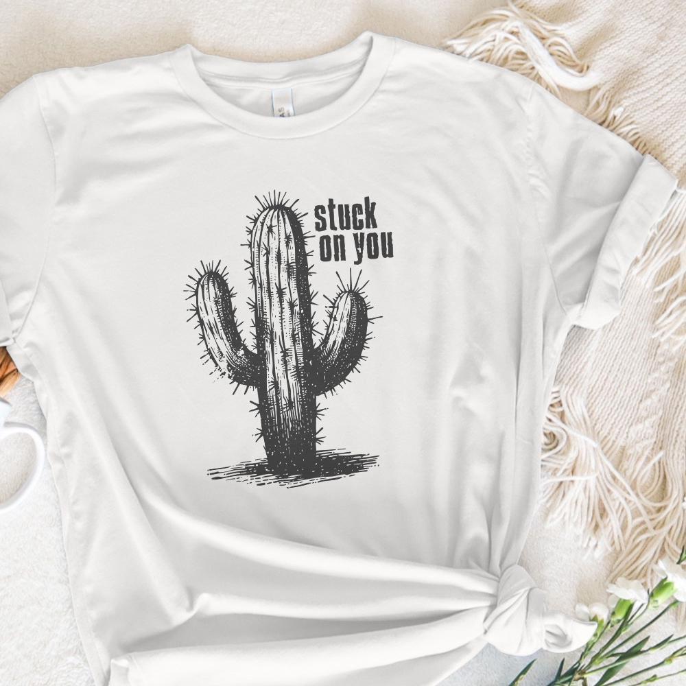 Stuck on You PNG, Western Valentines Day Png - 300 DPI Design for T-Shirt