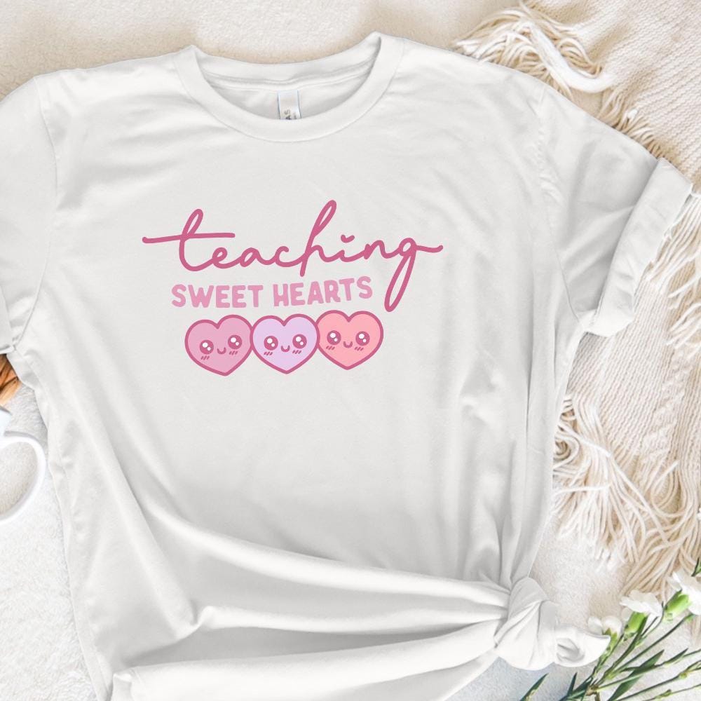 Teaching Sweethearts Png, Teacher Valentines Png - 300 DPI Design for
