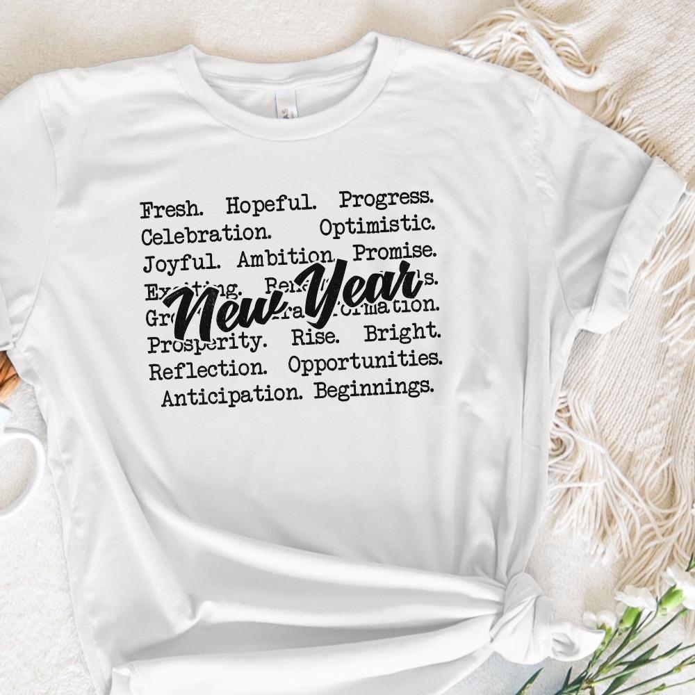 New Year Words png png, Cozy Sweaters - 300 DPI Design for T-Shirt