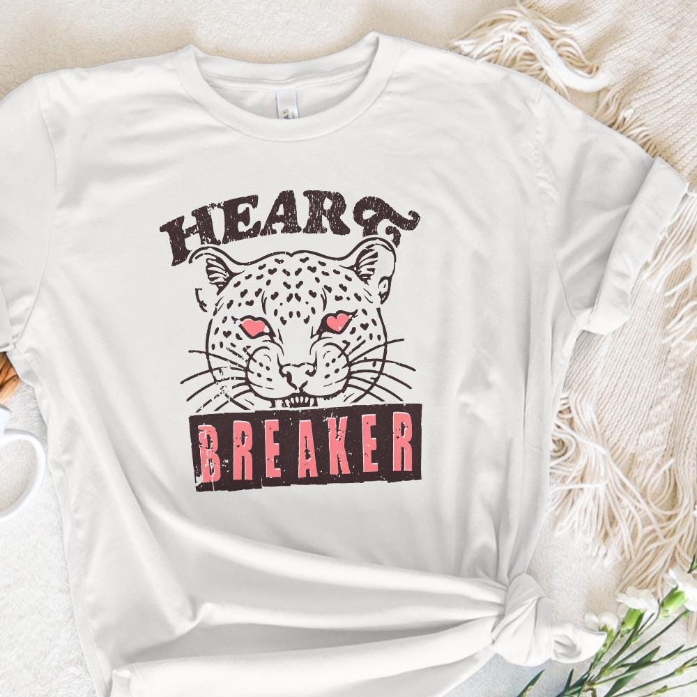 Heartbreaker PNG, Leopart Pattern - 300 DPI Design for T-Shirt