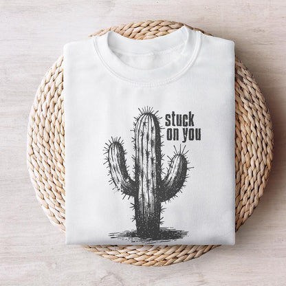 Stuck on You PNG, Western Valentines Day Png - 300 DPI Design for T-Shirt