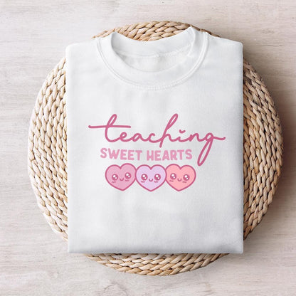 Teaching Sweethearts Png, Teacher Valentines Png - 300 DPI Design for