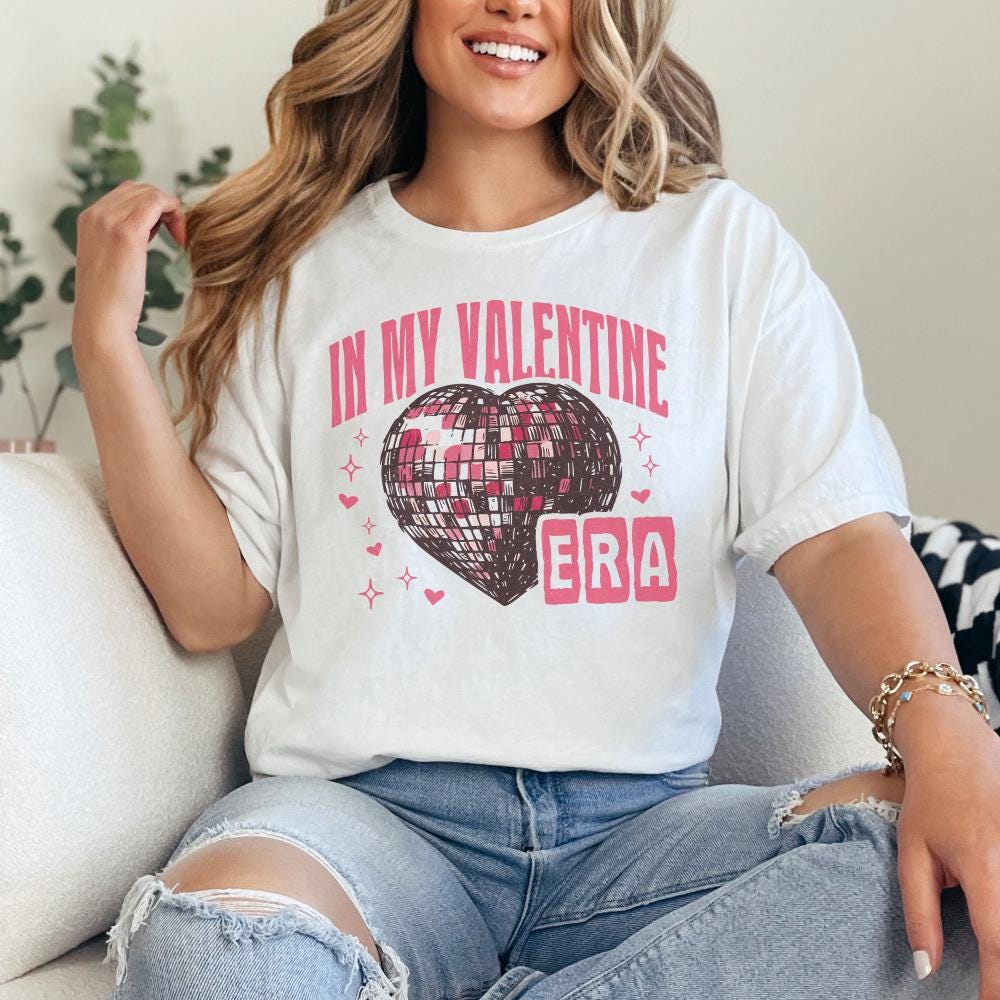 In My Valentine Era Png, Retro Valentine Png - 300 DPI Design for T-Shirt