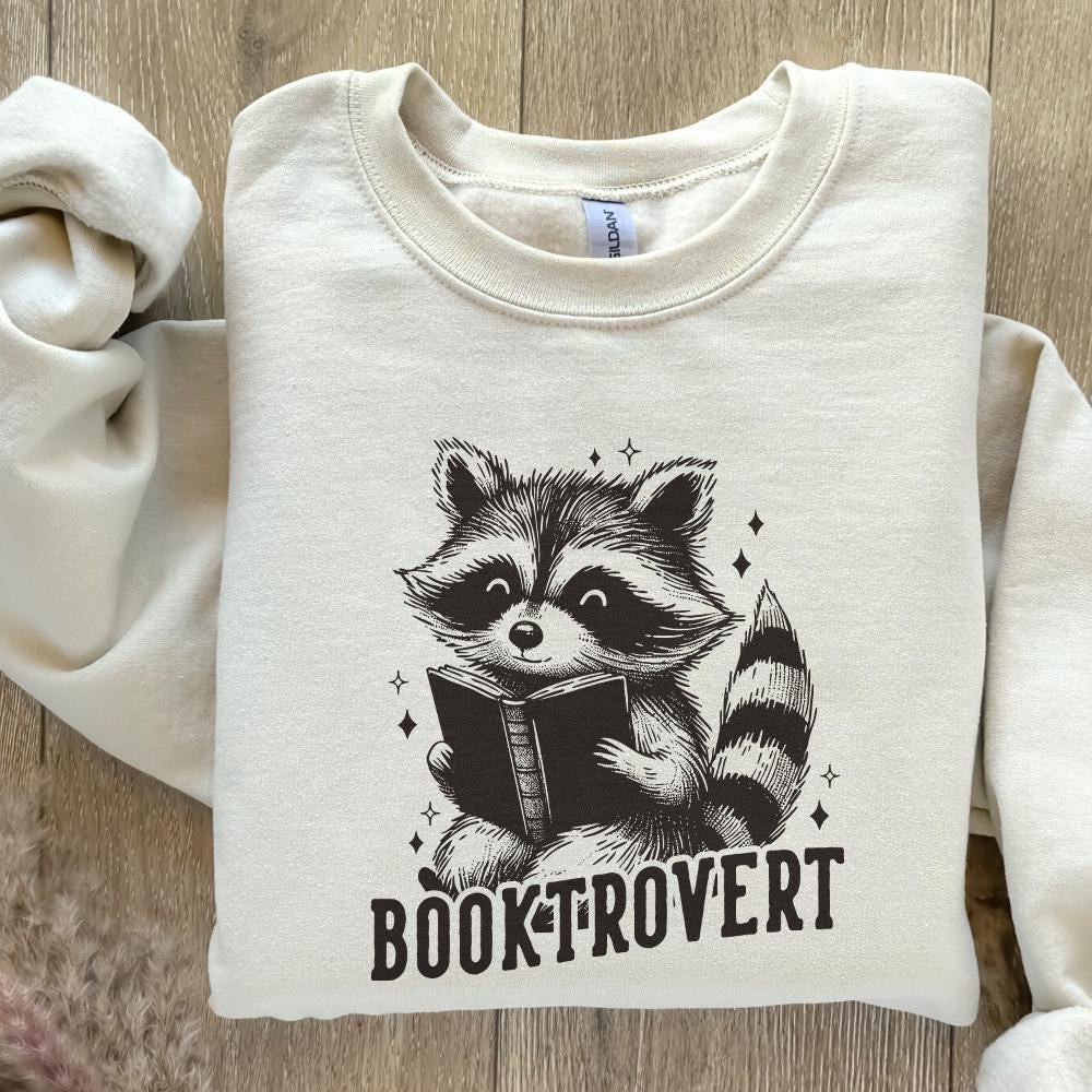 Booktrovert PNG, Funny Book Lover PNG - 300 DPI Design for T-Shirt