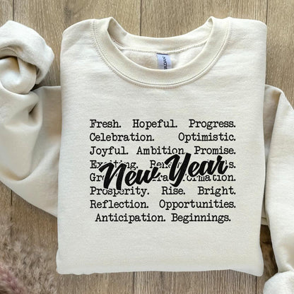 New Year Words png png, Cozy Sweaters - 300 DPI Design for T-Shirt