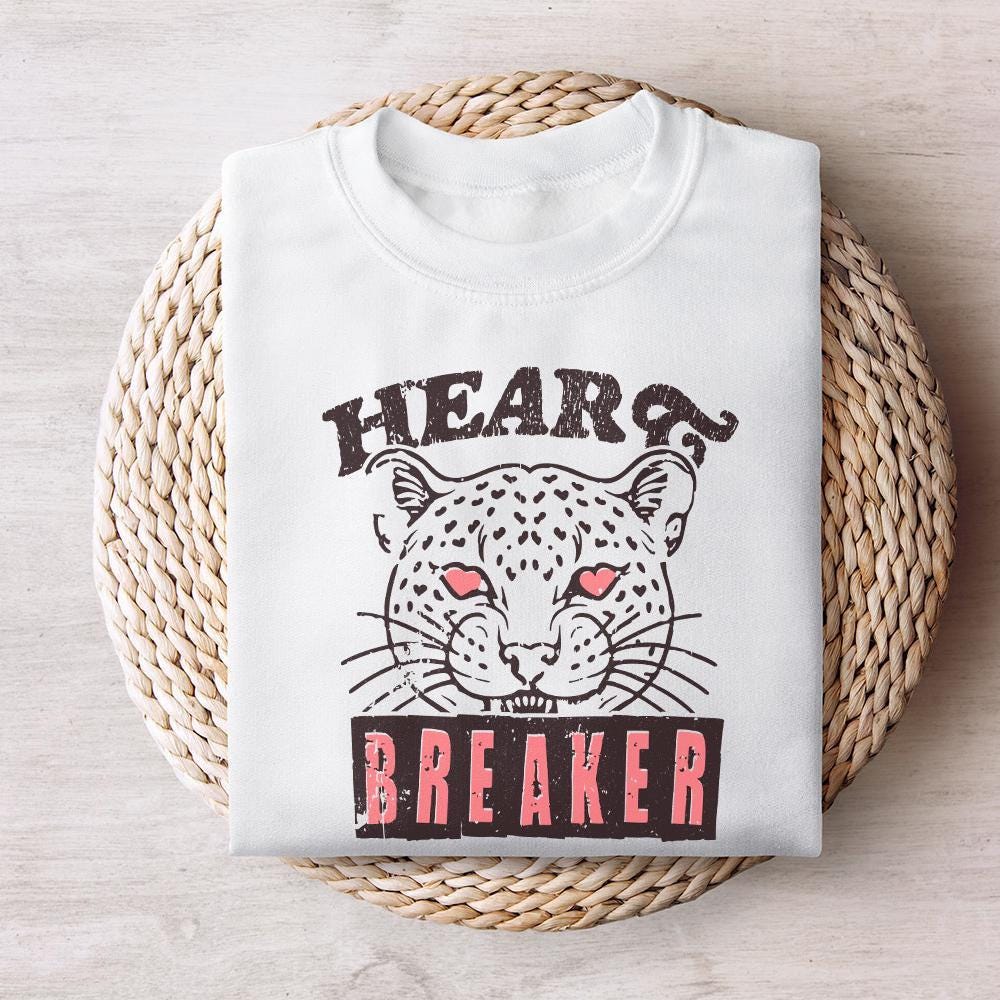 Heartbreaker PNG, Leopart Pattern - 300 DPI Design for T-Shirt