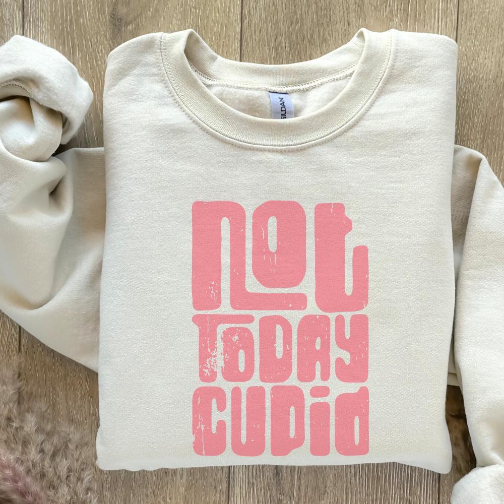 Not Today Cupid Png, Funny Valentine png - 300 DPI Design for T-Shirt