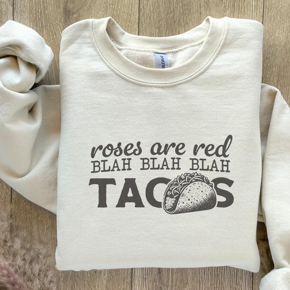 Tacos PNG, Funny Valentines Day Sublimation Designs - 300 DPI Design for