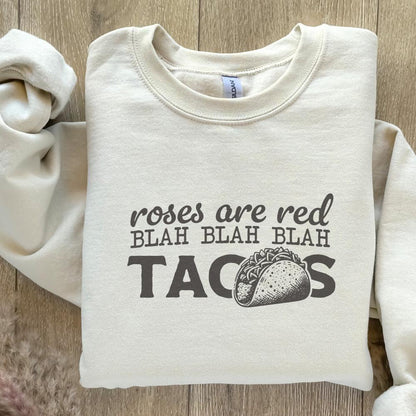 Tacos PNG, Funny Valentines Day Sublimation Designs - 300 DPI Design for