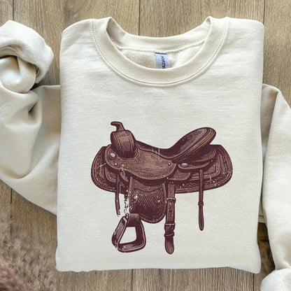 Western Saddle PNG, Vintage Western Png - 300 DPI Design for T-Shirt