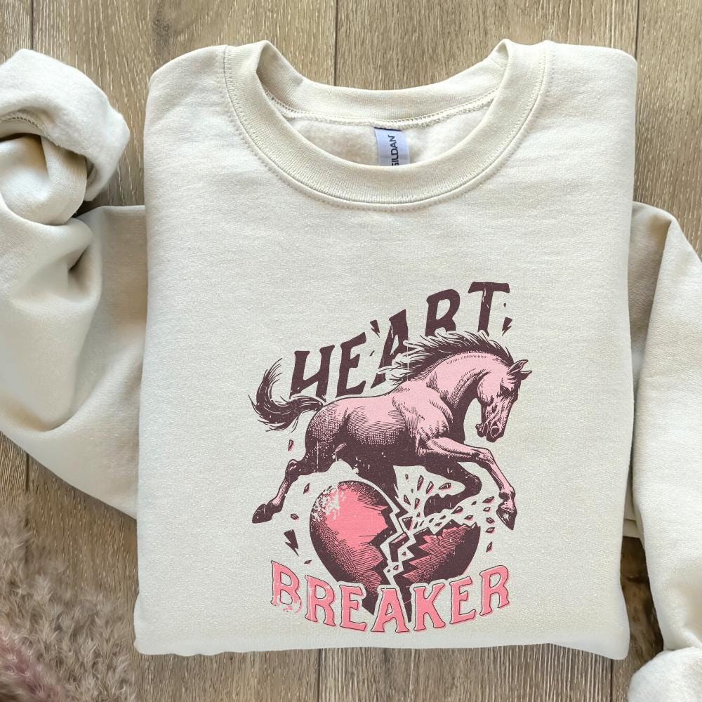 Heart Breaker PNG, Kicking Horse png - 300 DPI Design for T-Shirt