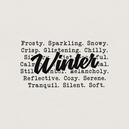 Winter Words PNG, Cozy Sweaters - 300 DPI Design for T-Shirt