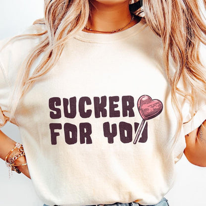 Sucker for You PNG, Valentines Day Digital Download - 300 DPI Design for