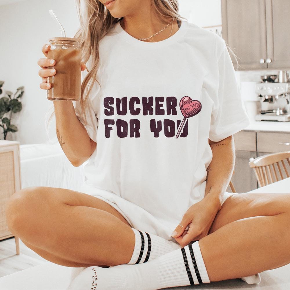 Sucker for You PNG, Valentines Day Digital Download - 300 DPI Design for
