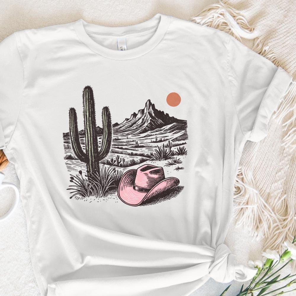 Pink Hat PNG, Western PNG Designs - 300 DPI Design for T-Shirt