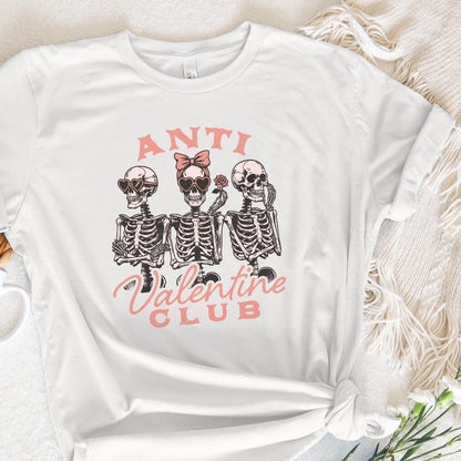 Anti Valentine Club PNG, Funny Valentine's Day PNG - 300 DPI Design for