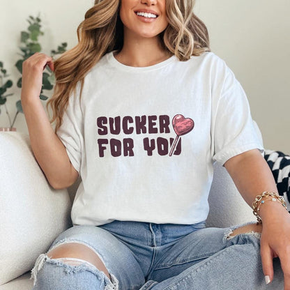 Sucker for You PNG, Valentines Day Digital Download - 300 DPI Design for