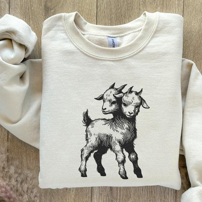 Dark Goat Clipart, Trippy Goat PNG - 300 DPI Design for T-Shirt