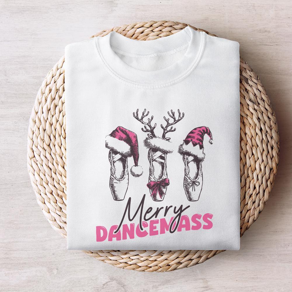 Merry Dancemas PNG, Christmas Ballet - 300 DPI Design for T-Shirt