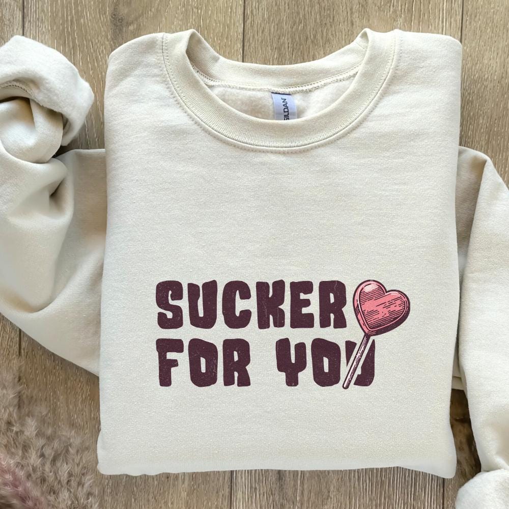 Sucker for You PNG, Valentines Day Digital Download - 300 DPI Design for