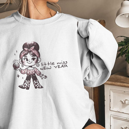 Little Miss New Year PNG, Sublimation Design - 300 DPI Design for T-Shirt
