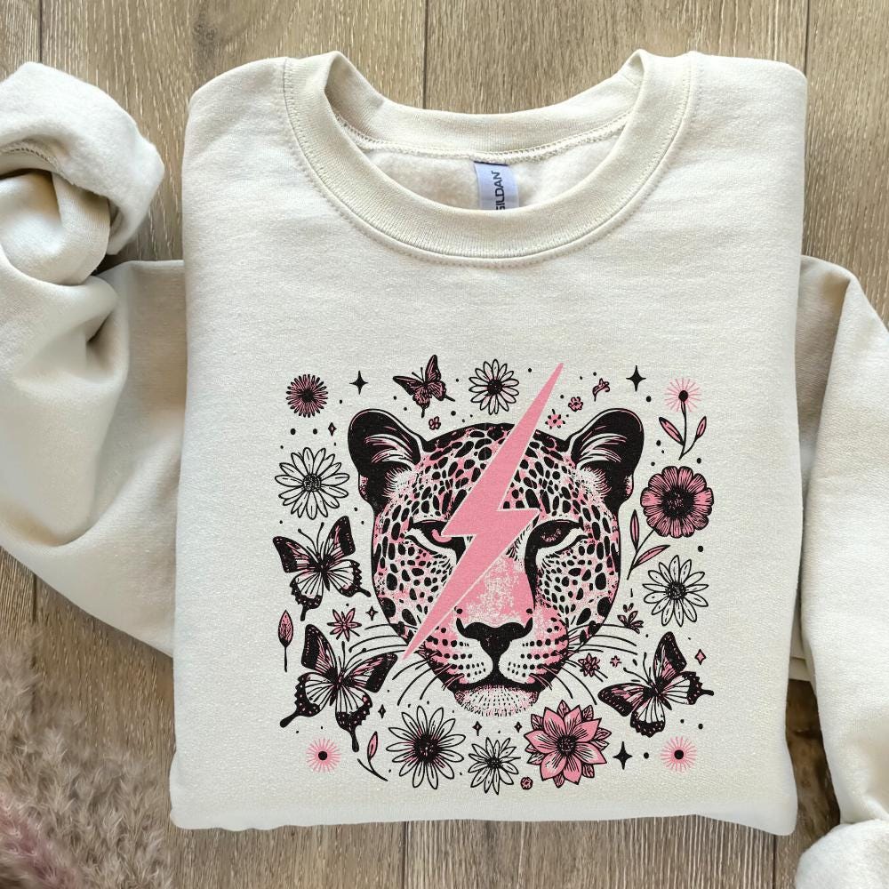 Snow Leopard PNG, Retro Sublimation - 300 DPI Design for T-Shirt