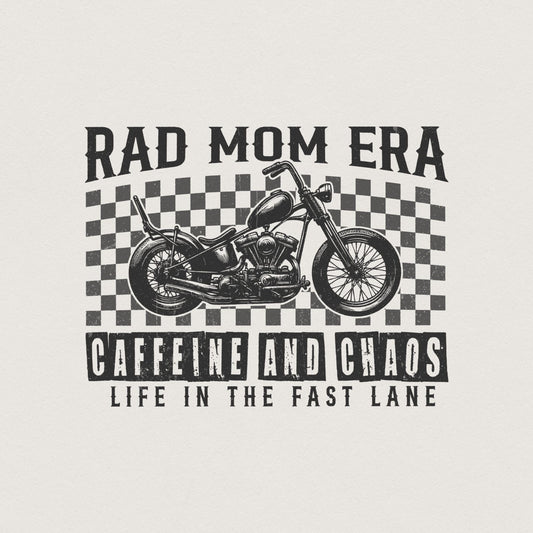 Rad Mom Era PNG, Mom Life Sublimation Design - 300 DPI Design for T-Shirt