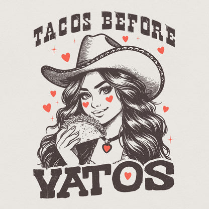 Tacos Before Vatos PNG, Sublimation Designs - 300 DPI Design for T-Shirt