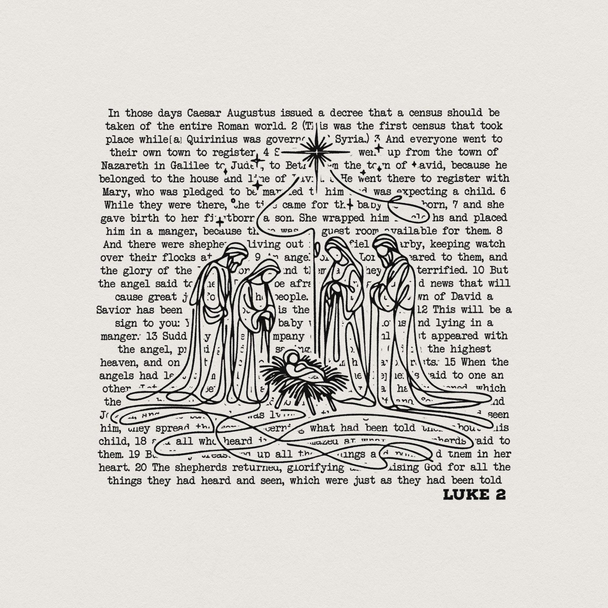 Nativity Scene png, Jesus Birth png - 300 DPI Design for T-Shirt