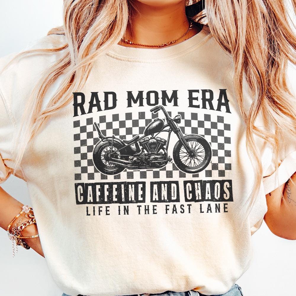 Rad Mom Era PNG, Mom Life Sublimation Design - 300 DPI Design for T-Shirt