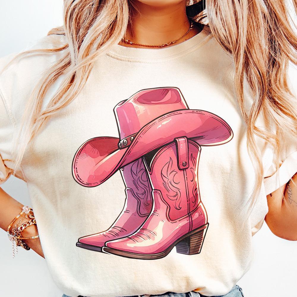 Coquette Cowgirl PNG, Western Valentine Sublimation - 300 DPI Design for