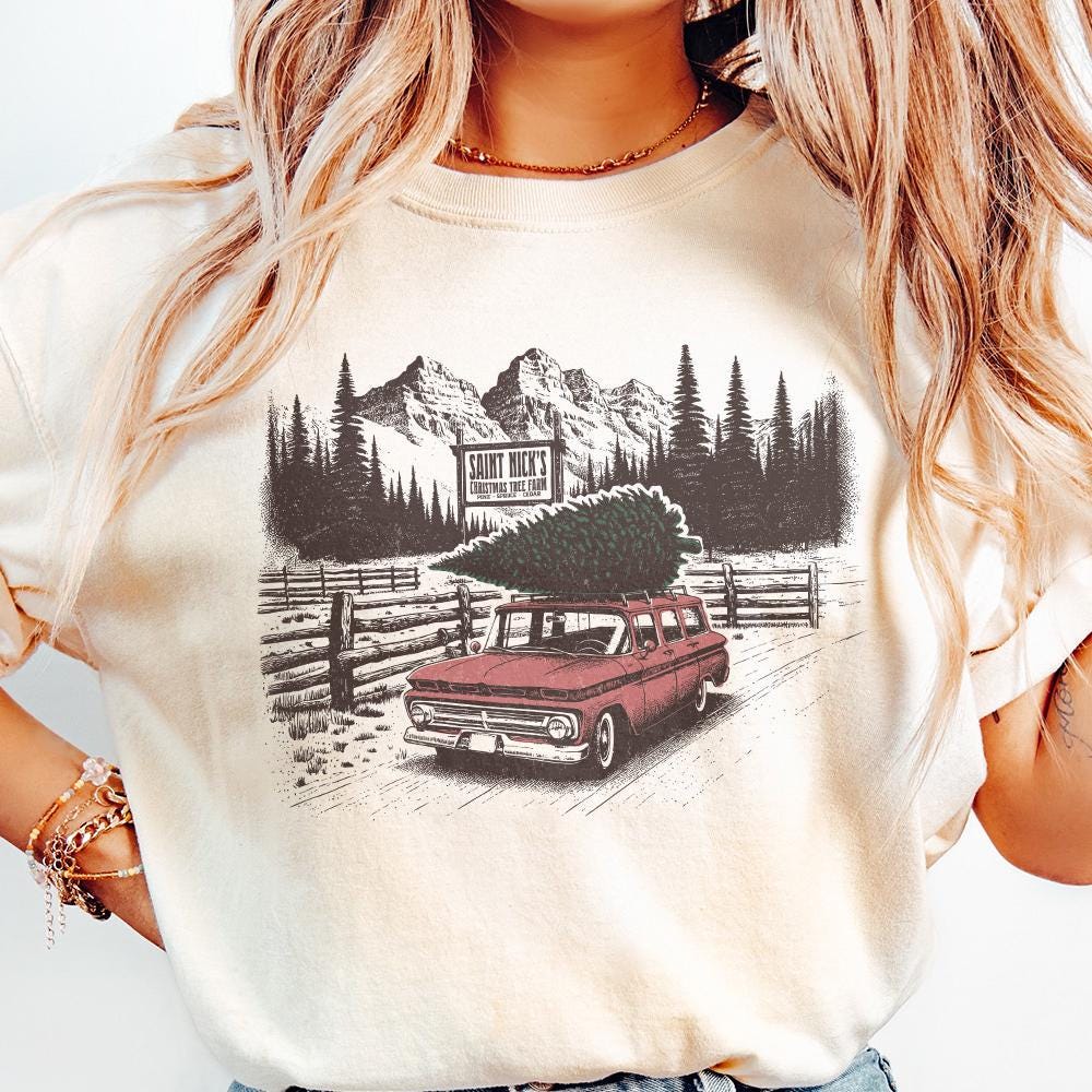 Christmas Tree Farm PNG, Sublimation - 300 DPI Design for T-Shirt