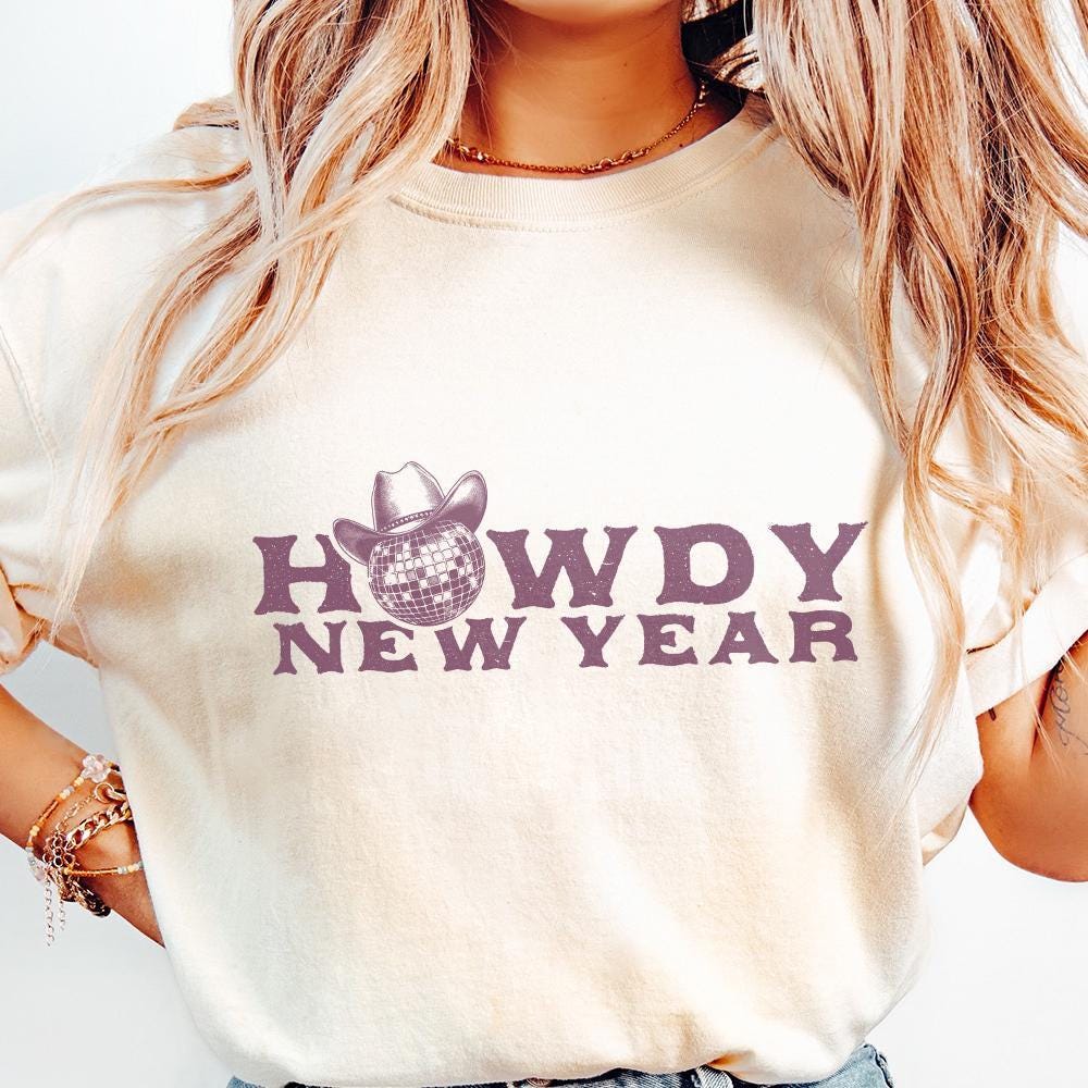 Howdy New Year Sublimation Design, 2023 Cowgirl New Year PNG - 300 DPI