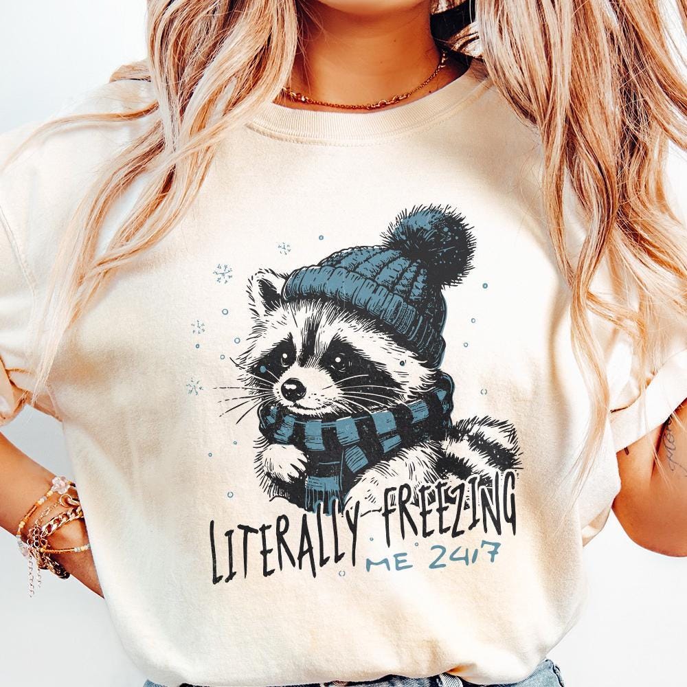 Literally Freezing PNG, Winter PNG - 300 DPI Design for T-Shirt