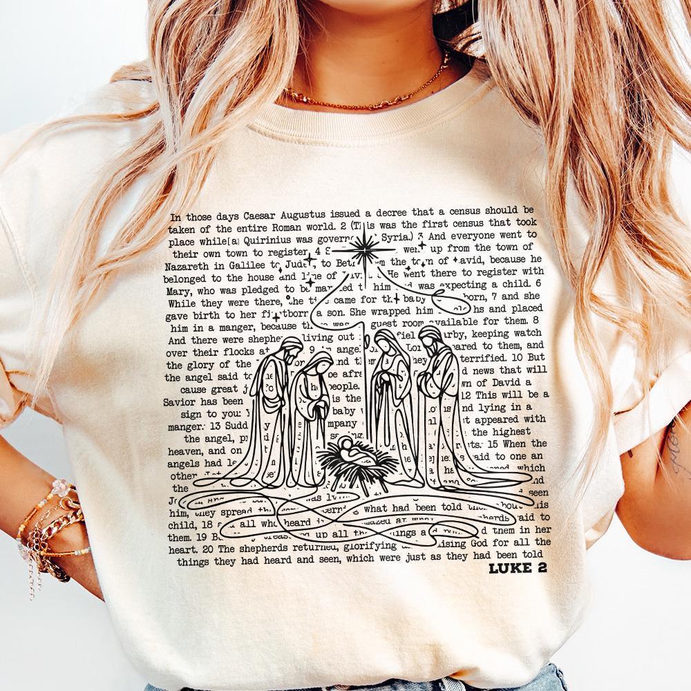Nativity Scene png, Jesus Birth png - 300 DPI Design for T-Shirt