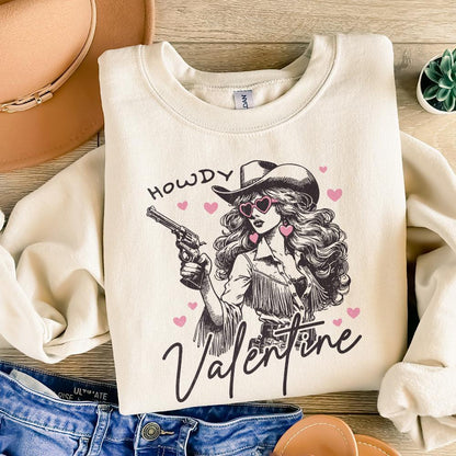 Howdy Valentine Png, Retro Valentine Png - 300 DPI Design for T-Shirt