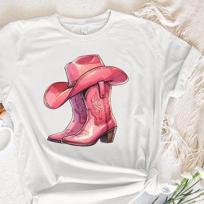 Coquette Cowgirl PNG, Western Valentine Sublimation - 300 DPI Design for