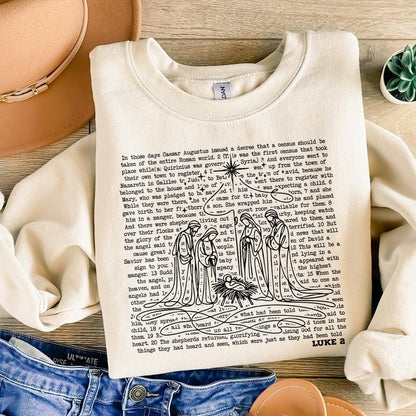 Nativity Scene png, Jesus Birth png - 300 DPI Design for T-Shirt
