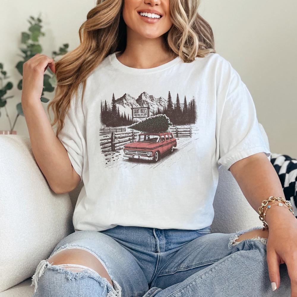 Christmas Tree Farm PNG, Sublimation - 300 DPI Design for T-Shirt