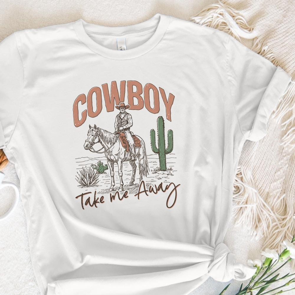 Cowboy Take Me Away Western Instant Digital Download, Western PNG Designs