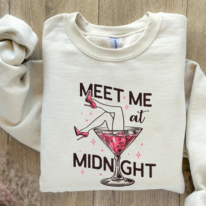 Meet Me At Midnight PNG, New Year Sublimation Design - 300 DPI Design for